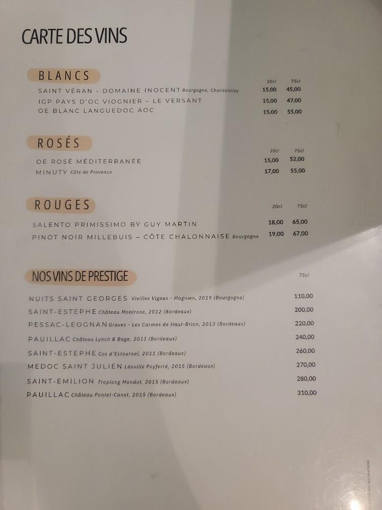 The French Taste by Guy Martin - Scan Menu 1