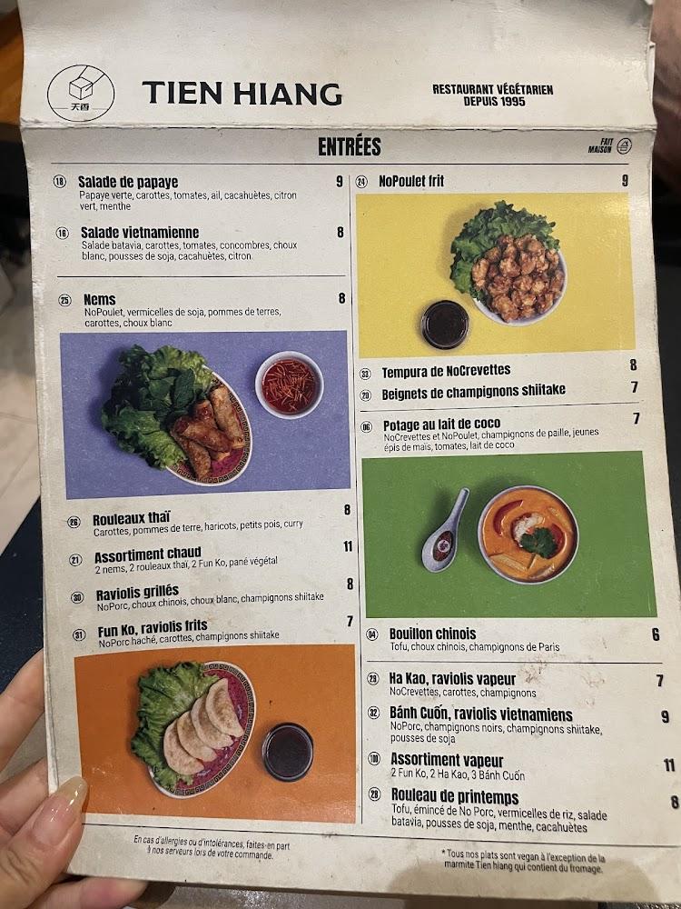 Tien Hiang - Scan Menu 2