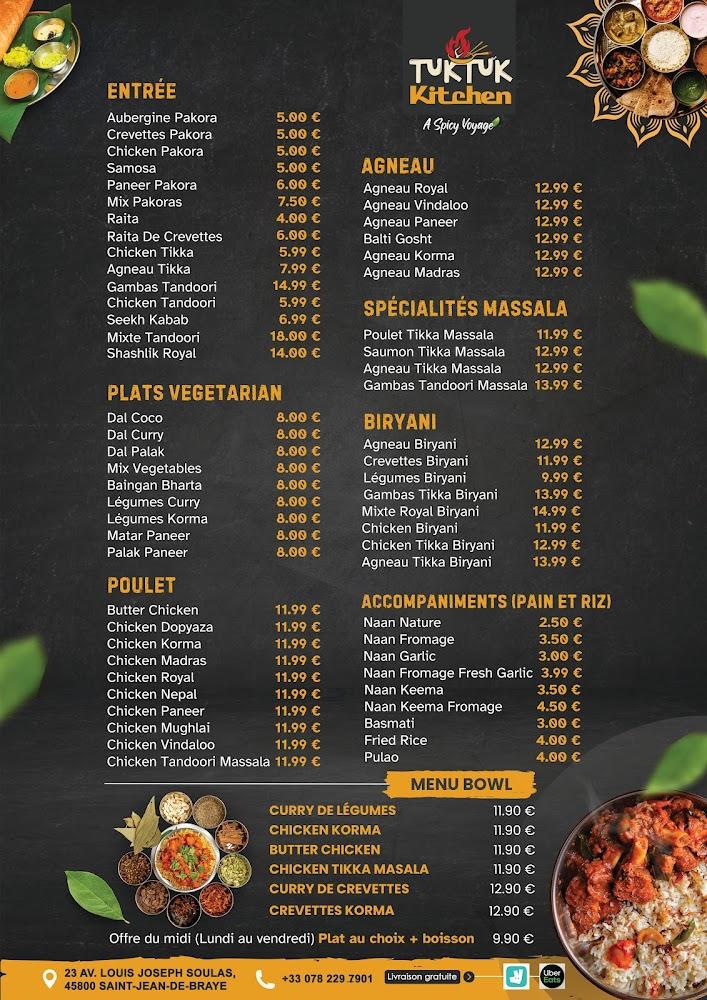 TUK TUK KITCHEN - Scan Menu 1
