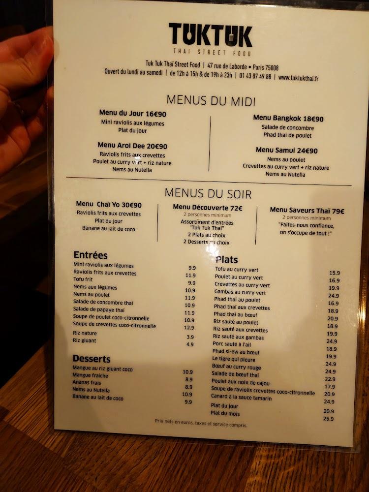Tuk Tuk - Scan Menu 1