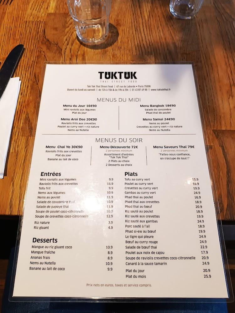 Tuk Tuk - Scan Menu 3