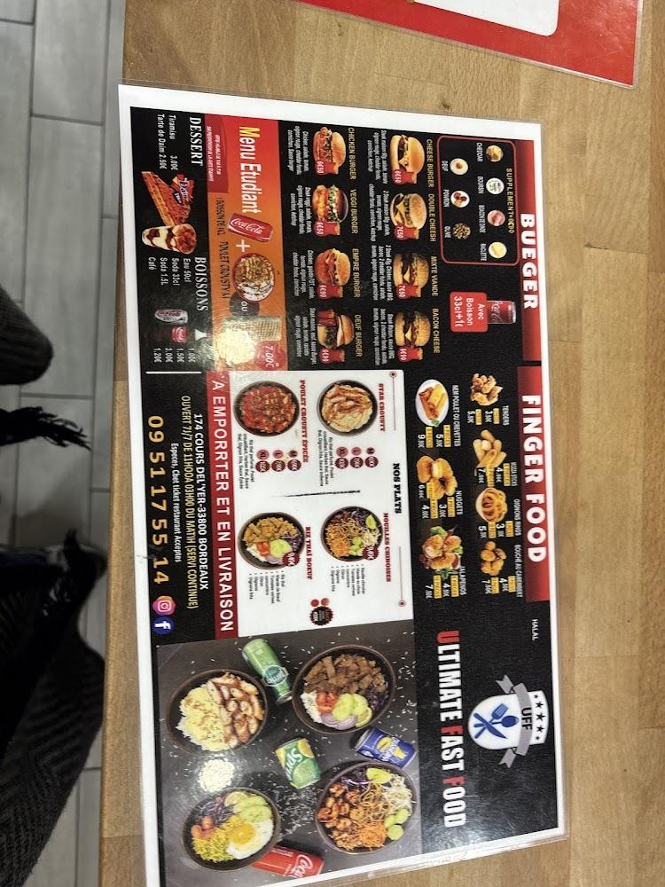 ULTIMATE FAST FOOD - Scan Menu 1