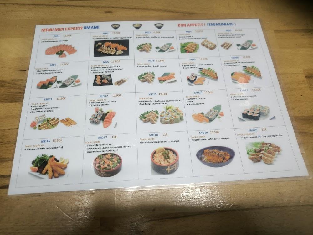 Umami RESTAURANT JAPONAIS - Scan Menu 1