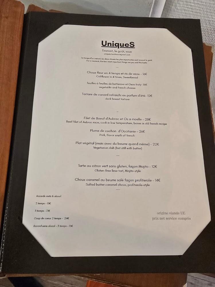 UniqueS - Scan Menu 1