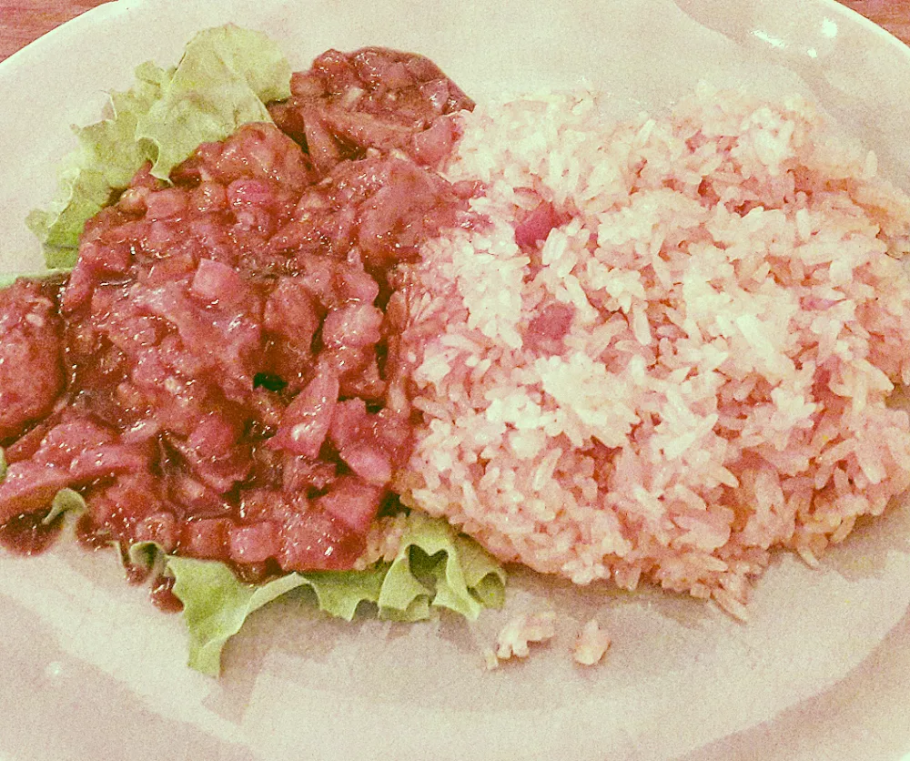 Beef and Rice Lok Lak