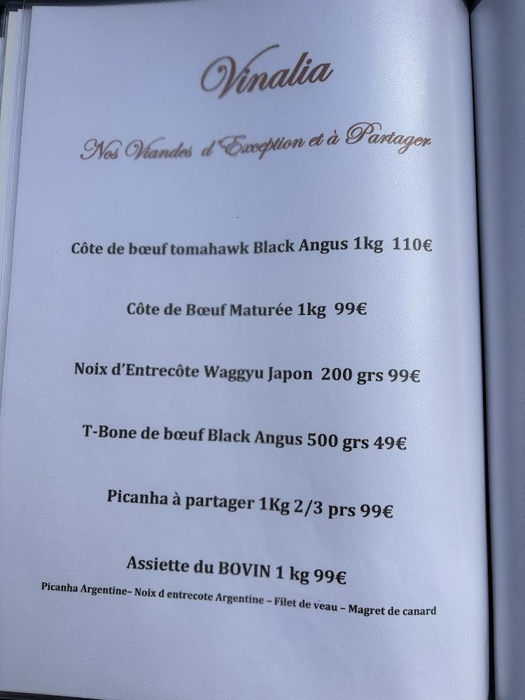 VINALIA RESTAURANT Noisy le grand - Scan Menu 4