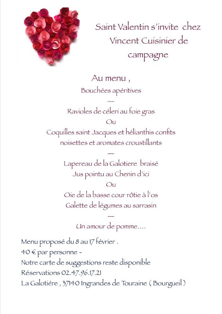VINCENT CUISINIER DE CAMPAGNE - Scan Menu 1