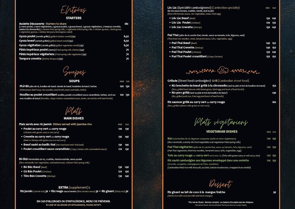 We Cantine Châtelet - Scan Menu 1