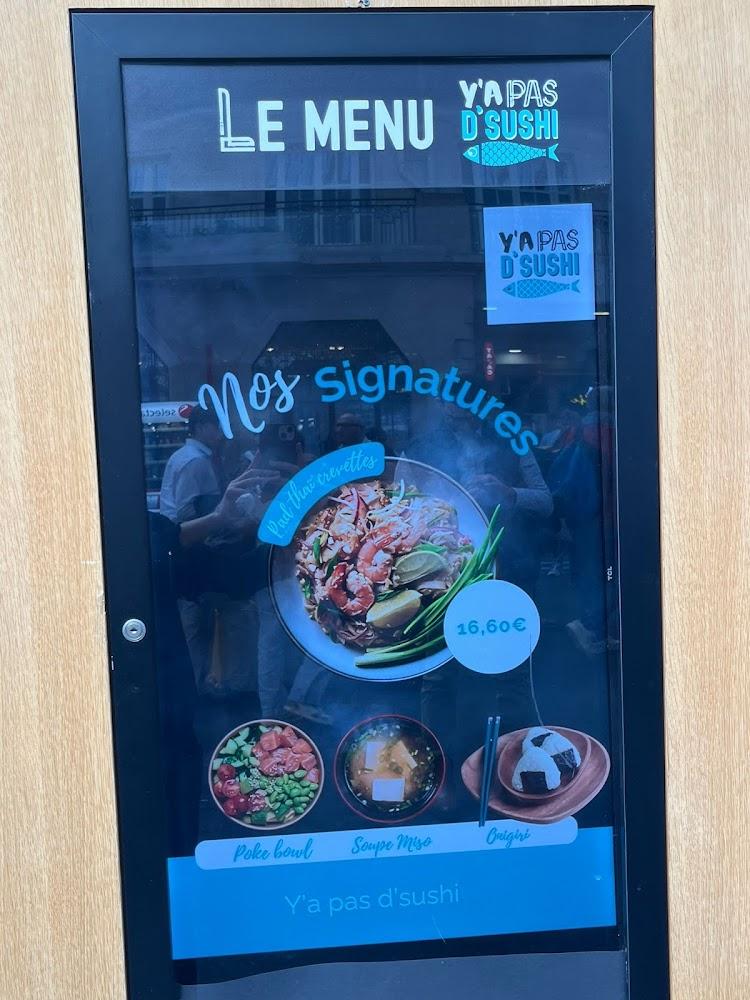 Y'a Pas d'Sushi - Scan Menu 1